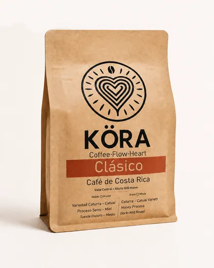 Bolsa de café KÖRA Clásico del Valle Central, Costa Rica, 1600 msnm, Finca DEHEREDIA